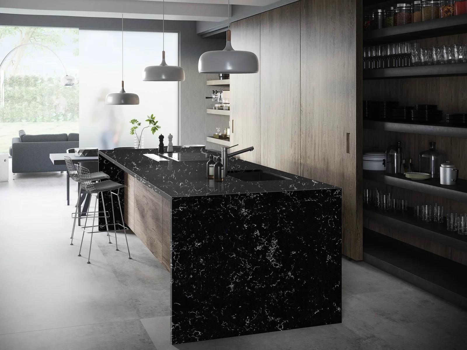 Carrara Noir Quartz
